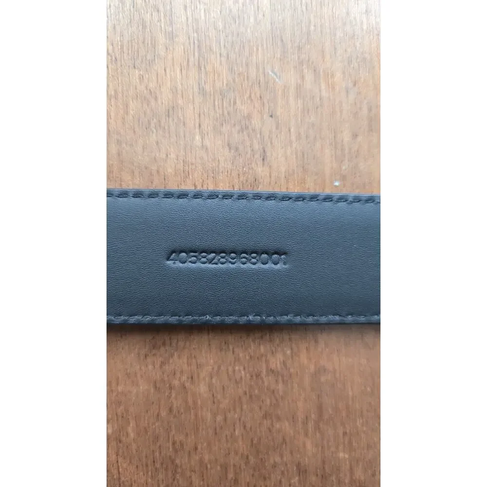 Nwot POLO RALPH LAUREN Black Leather Belt Size 42.10.5